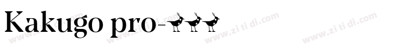 Kakugo pro字体转换
